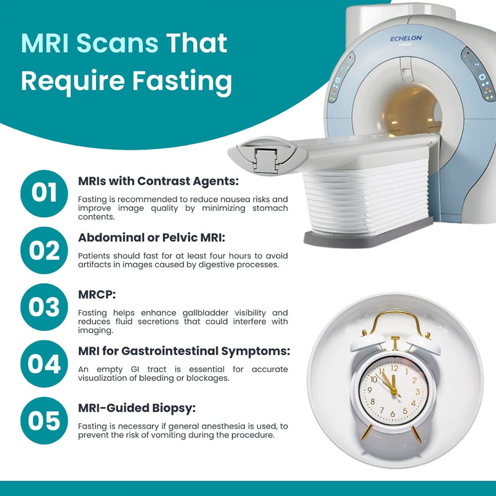 Find out the 5 things you should not eat before an mri